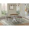 International Concepts 36 in. Round Top Pedestal Dining Table with 2 Madrid LadderBack Chairs - 3 Piece Dining Set K41-36RT-C2-2 - alternate 1